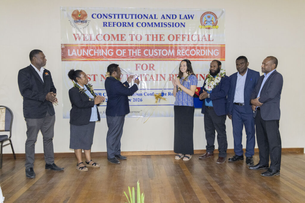 CLRC LAUNCHES CUSTOM RECORDING EXERCISE IN WEST NEW BRITAIN PROVINCE